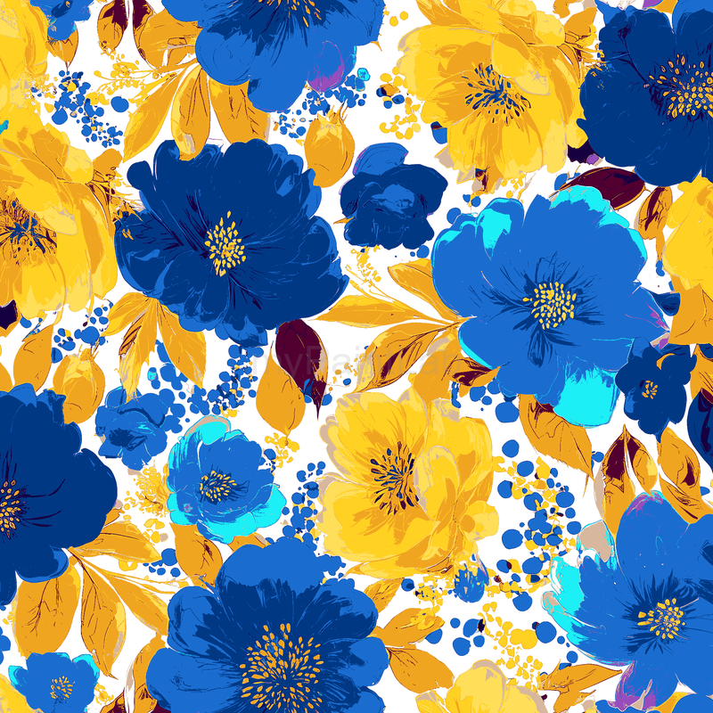 Grinding to Count Flowers Blue
