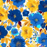 Malen nach Zahlen Blumen blau