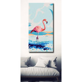 Paint by Numbers Flamingo on Clouds