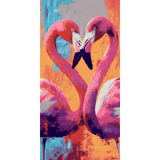Malen nach Zahlen Flamingo Rev