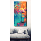 Painting by Numbers Flamingo Couple in the Green in the Green