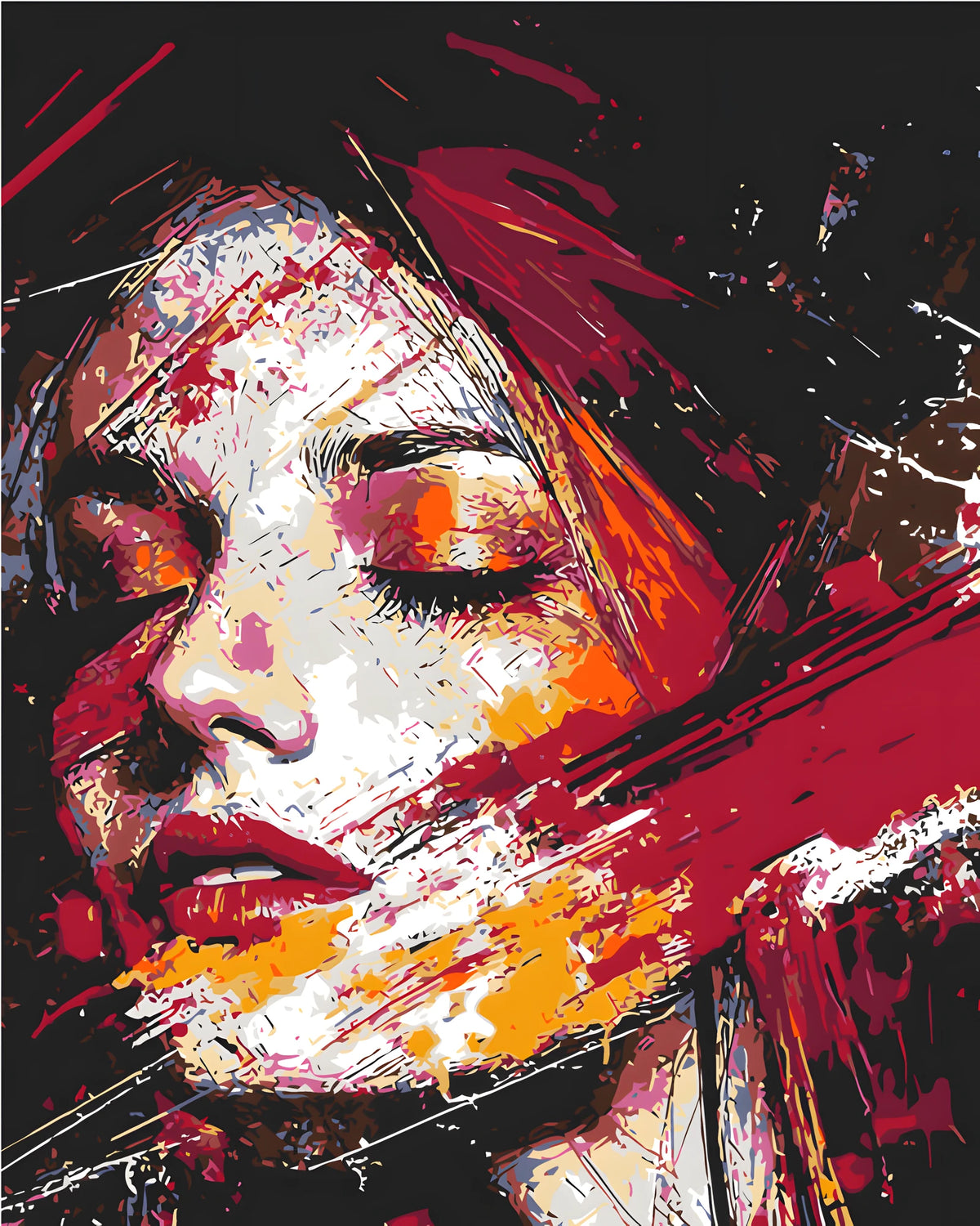 Malen nach zahlen portrait art