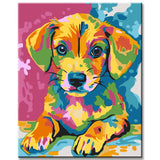 Malen nach Zahlen Hund Tiere Moderne TierKunst