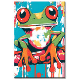 Malen nach Zahlen Frosch Tiere Moderne TierKunst