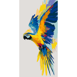 Painting by Numbers Parrot in Flight Animal Art