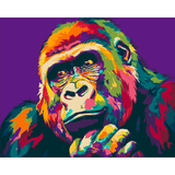Painting by Numbers Monkey Gorilla Modern Animal Art