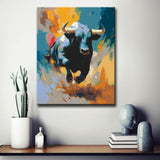 Paint by Numbers Bull Modern Animal Art