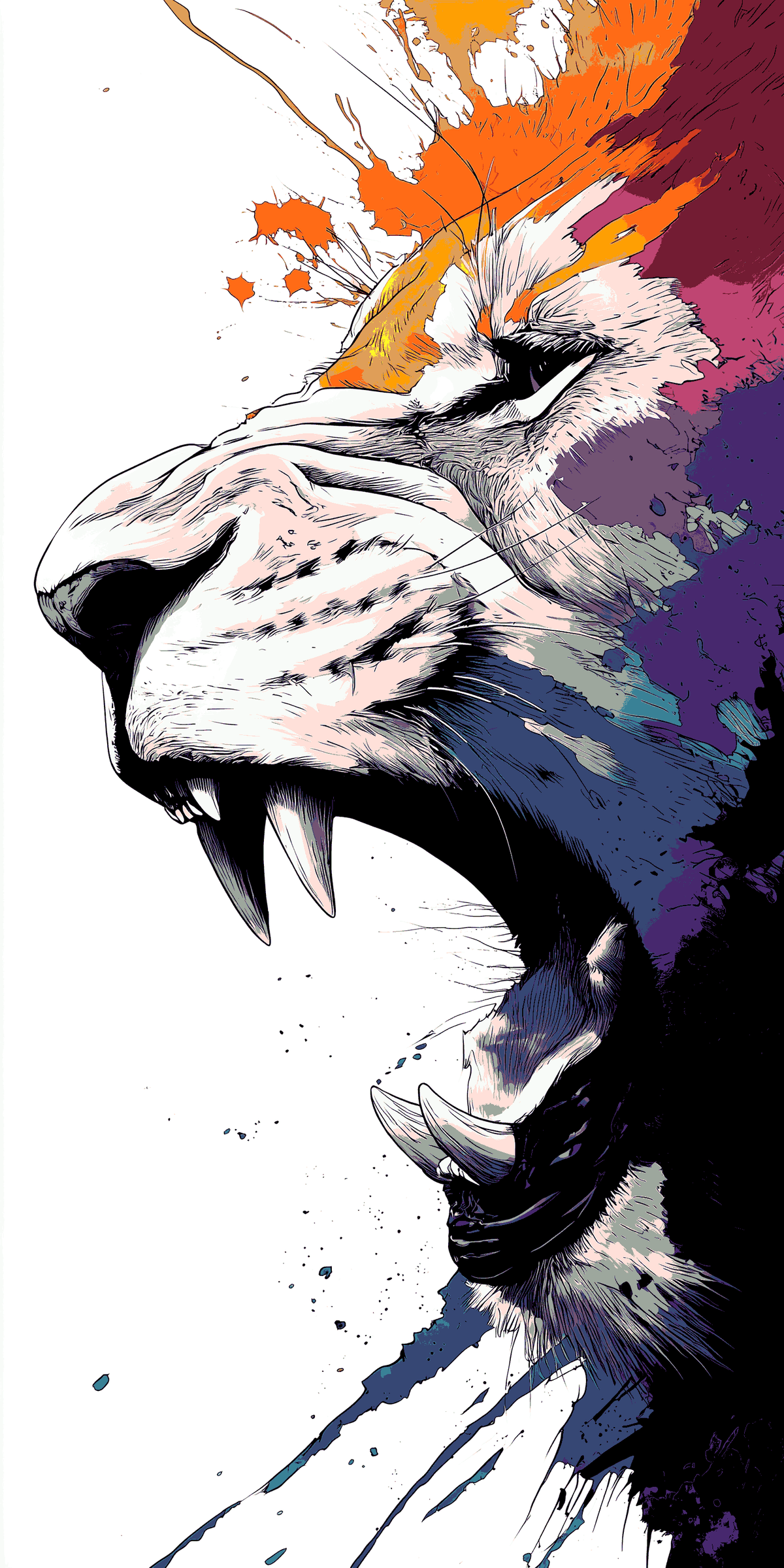 Paint by Numbers Elephant Tusk Modern Animal Art