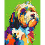 Painting by Numbers Colorful Animal World Dog Portrait