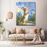 Grind nach Zahlen Hase in der Natur