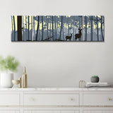 Malen nach Zahlen Wild im Wald - 3-teilig (Triptychon)-SS-518