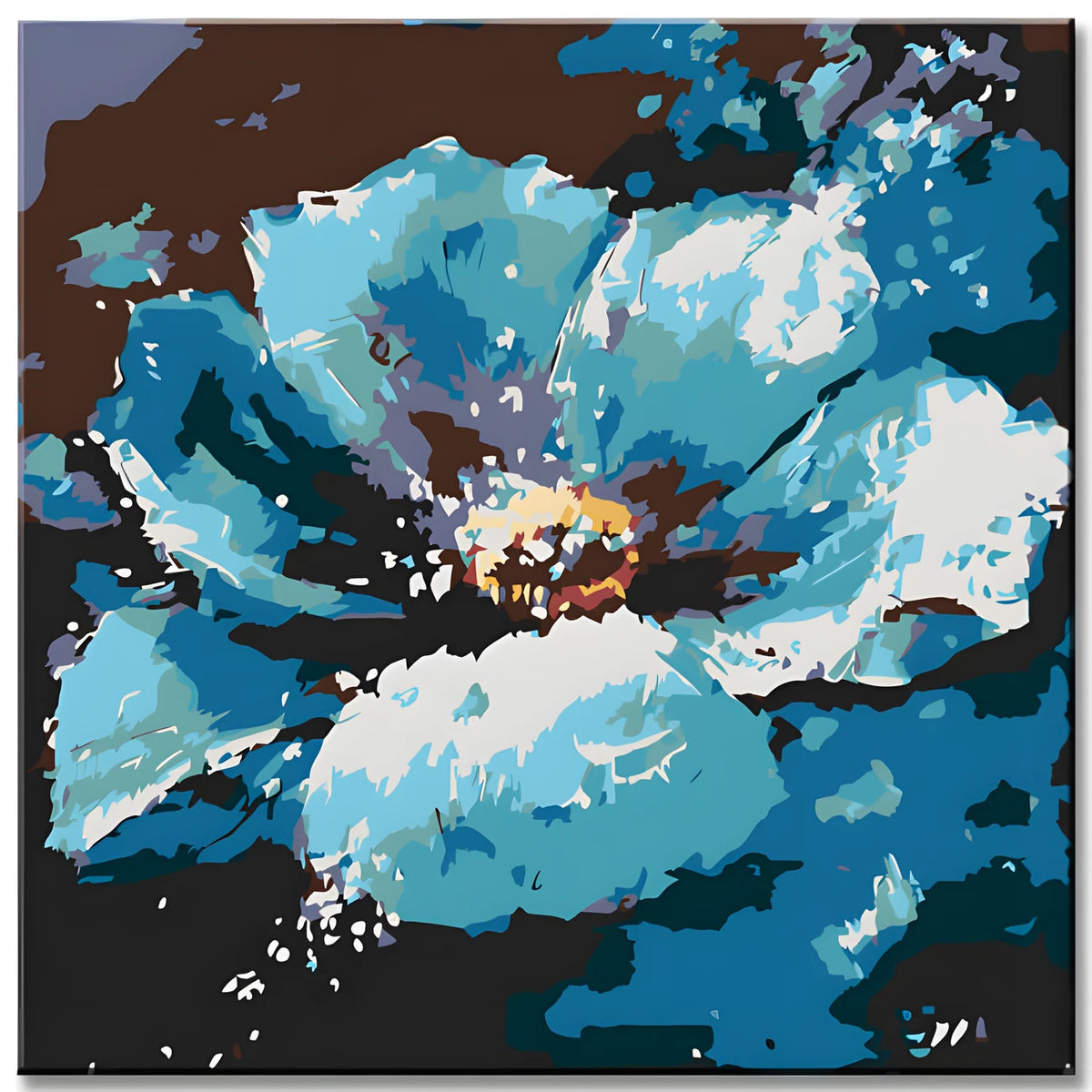 Malen nach Zahlen Blaue Blume I