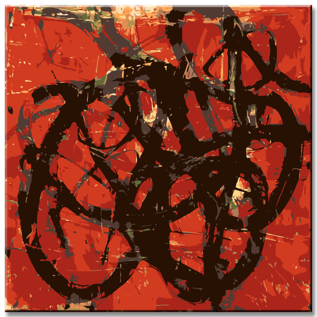 Malen nach Zahlen Abstrakte Kunst Chaotische Zeiten II