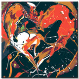 Malen nach Zahlen Abstrakte Kunst Die Liebe II