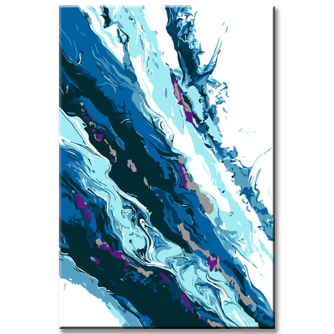 Malen nach Zahlen Abstrakte Frost Kunst II