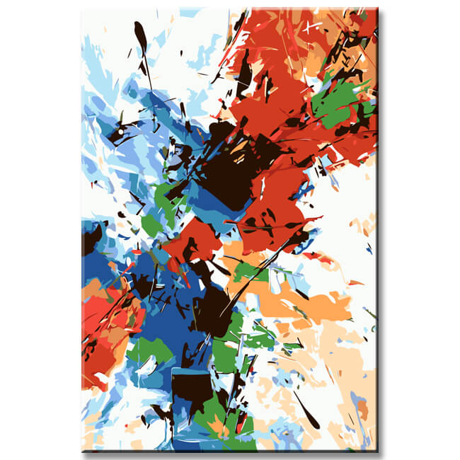 Malen nach Zahlen Abstrakt Liebe und Hingabe I