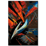 Malen nach Zahlen Abstrakt Scheren I