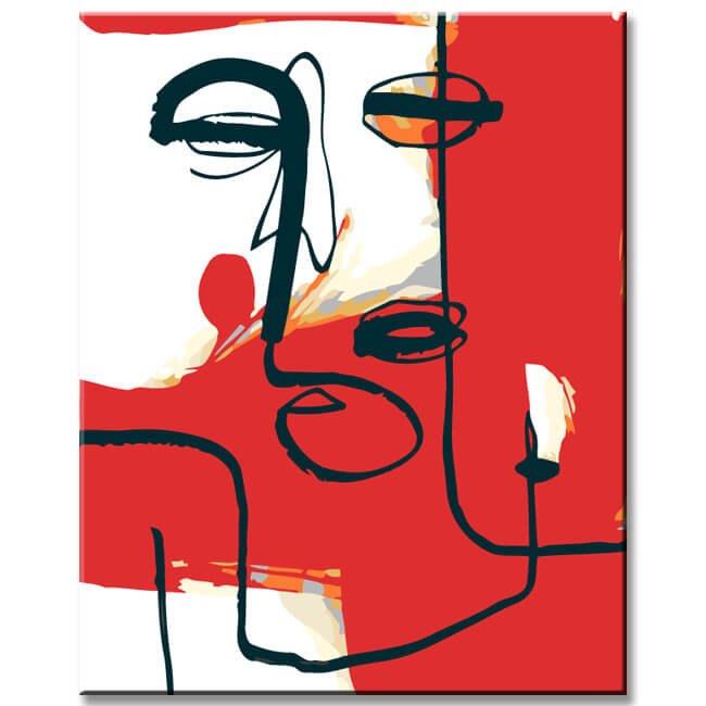 Malen nach Zahlen Abstrakt Dolor