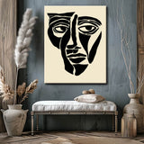 Malen nach Zahlen Abstrakte Gesichter