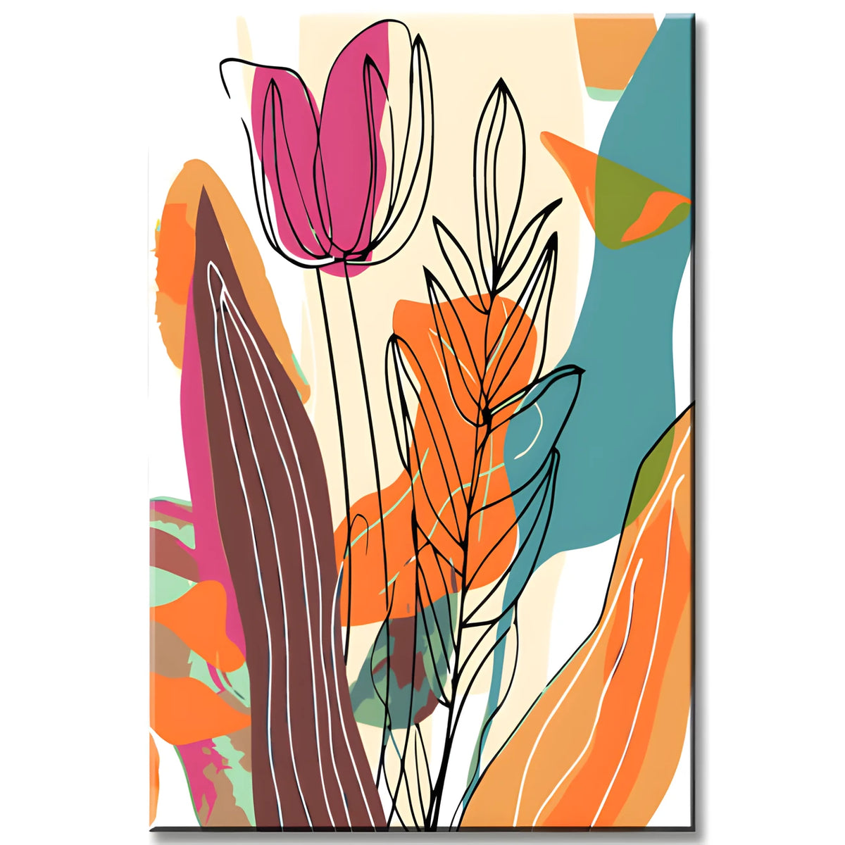 Malen nach Zahlen Freie Kunstmalerei Abstrakt Bio-Garten