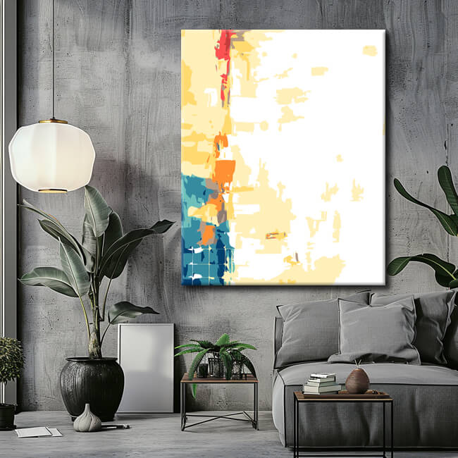 Malen nach Zahlen Abstrakt Gelassenheit II