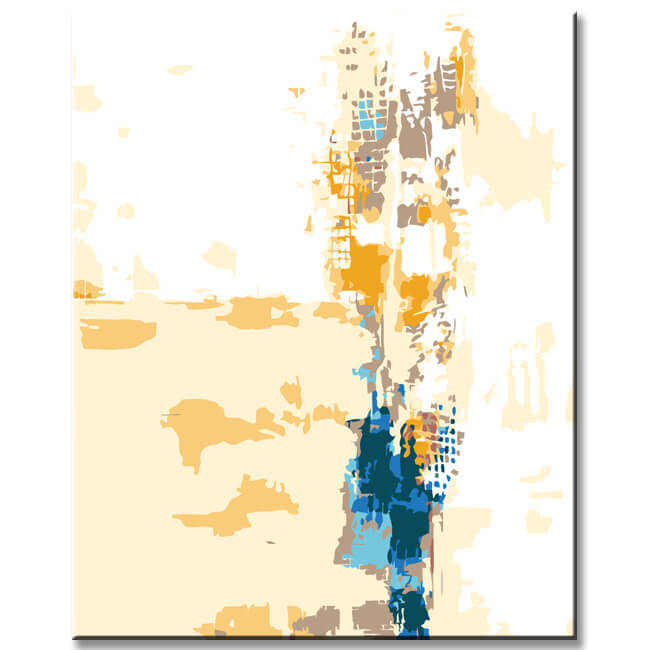 Malen nach Zahlen Abstrakt Gelassenheit III