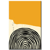 Malen nach Zahlen Kunst Minimalismus Fingerabdruck