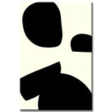 Malen nach Zahlen Kunst Minimalismus Freie Gestaltung Schwarz I