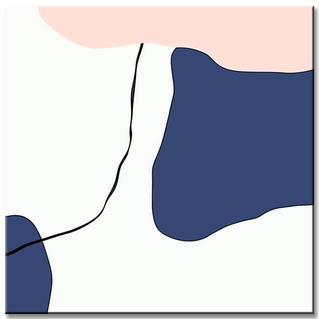 Malen nach Zahlen Kunst Minimalismus Freie Gestaltung Geometrie IV