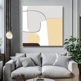 Malen nach Zahlen Kunst Minimalismus Freie Gestaltung Geometrie V