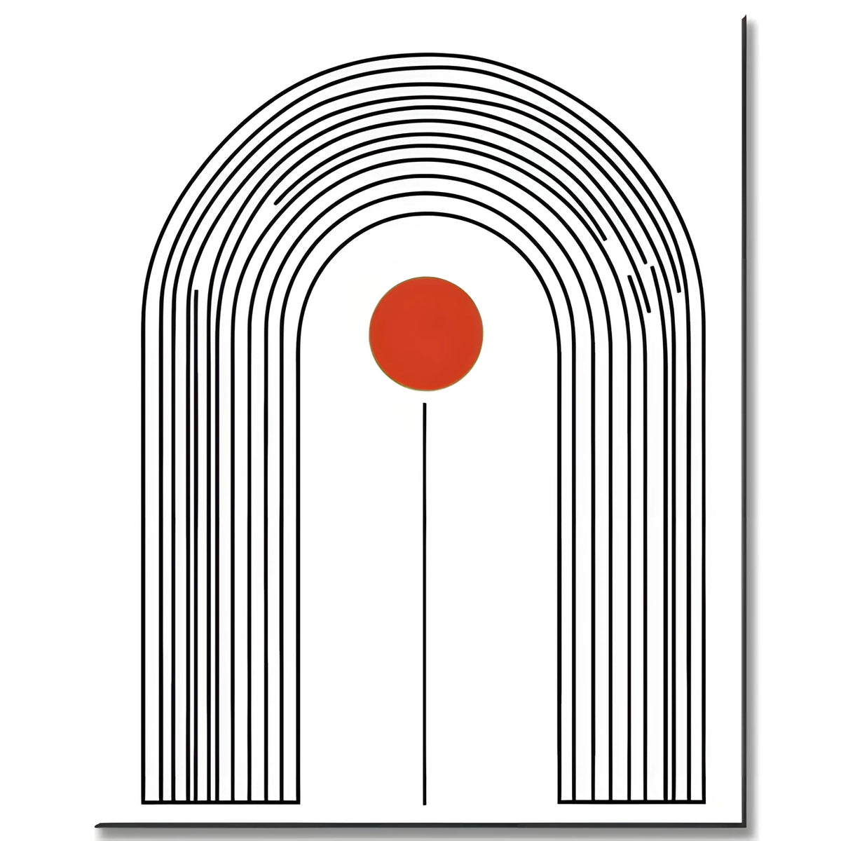 Malen nach Zahlen Kunst Minimalismus Freie Gestaltung Geometrie schwarze Streifen