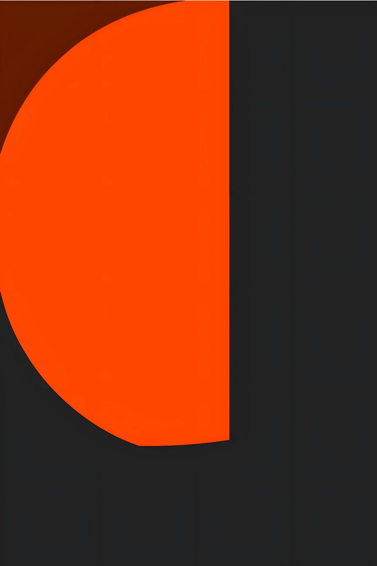 Painting by Numbers Art Minimalism Black Orange Shapes III