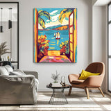 Malen nach Zahlen Kunst Blick aufs Meer