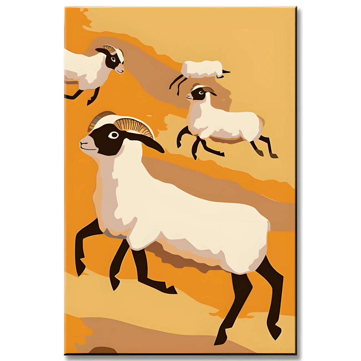 Painting by Numbers Art Sheep Abstract