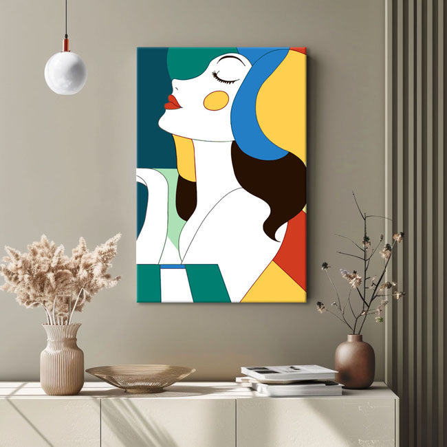 Malen nach Zahlen Kunst Abstrakte Kunst Pianist