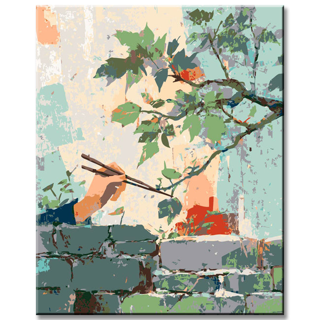 Malen nach Zahlen Kunst Wandmalerei Hand