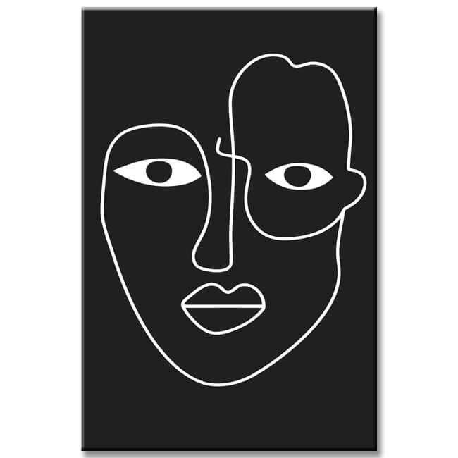 Malen nach Zahlen Kunst Abstrakte Malerei Geometrie Gesicht II