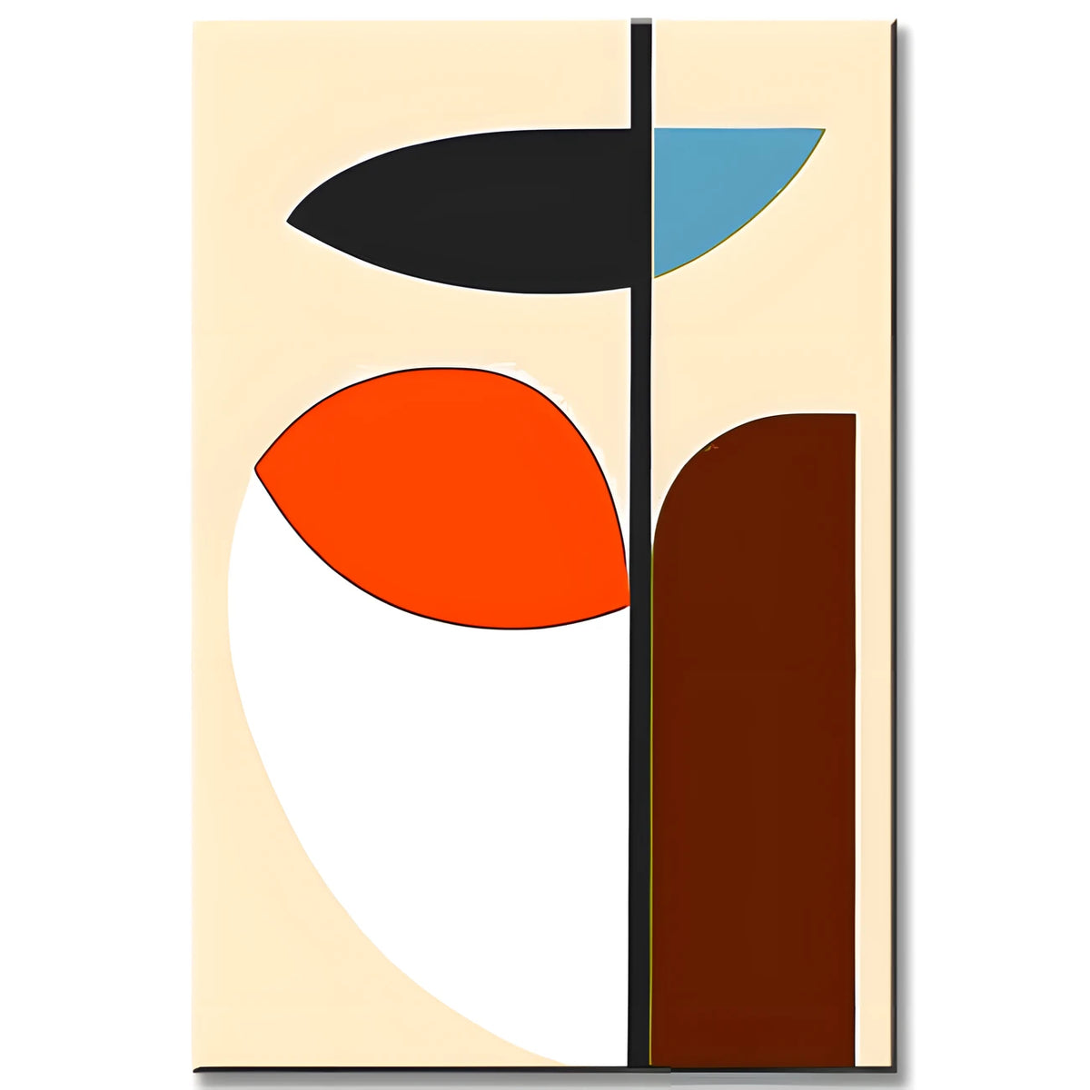 Malen nach Zahlen Kunst Abstrakte Malerei Geometrie Farbige Formen IV