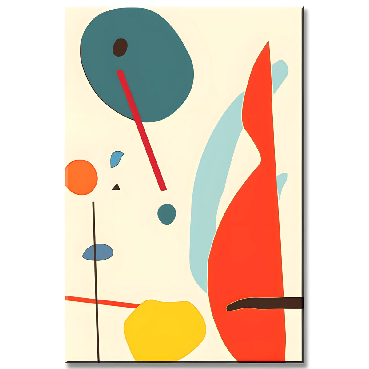 Malen nach Zahlen Kunst Abstrakte Malerei Geometry Farbige Formen Kreativ