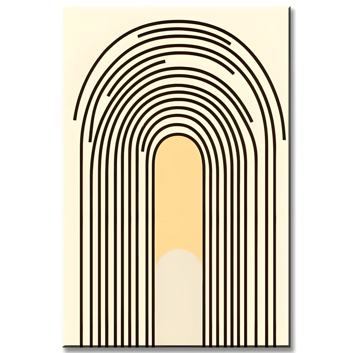 Malen nach Zahlen Kunst Minimalismus Licht am Ende des Tunnels