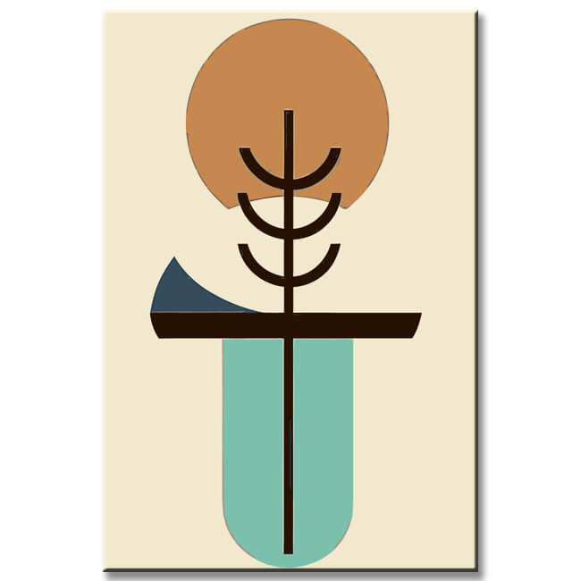 Malen nach Zahlen Kunst Minimalismus Kreise Kreativität