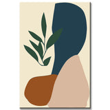 Malen nach Zahlen Kunst Minimalismus Sonne und Pflanze Landschaft