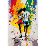 Malen nach Zahlen Hand-in-Hand Abstract Art