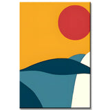 Painting by Numbers Minimalism Landscape Sun