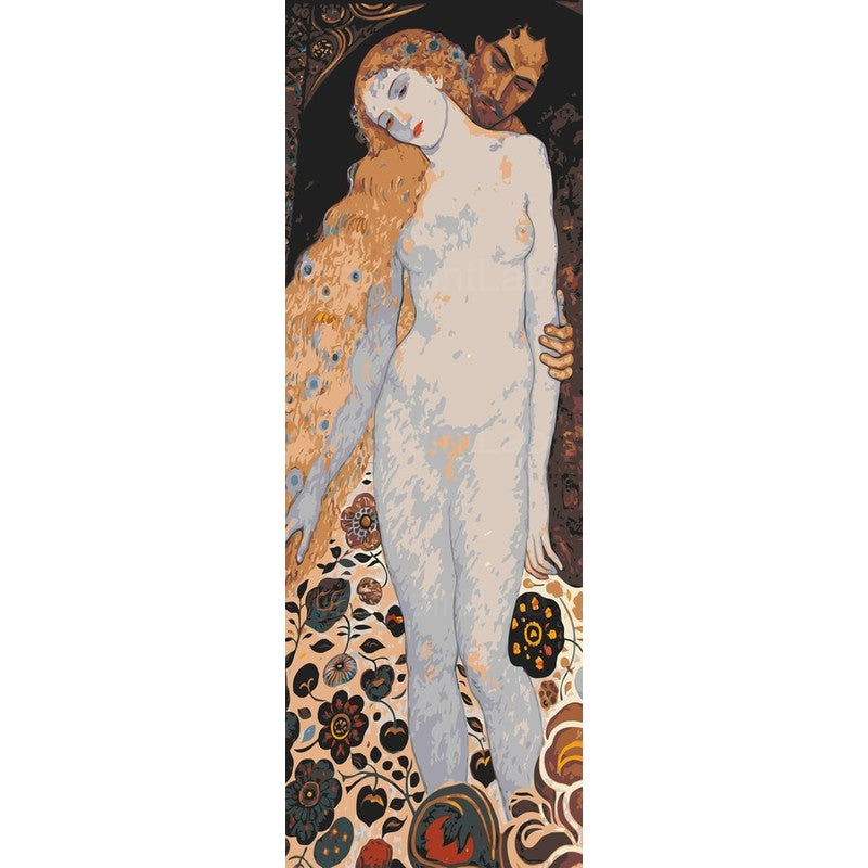 Malen nach Zahlen Akt Frau Dekorativ Jugendstil Elegant Kunst