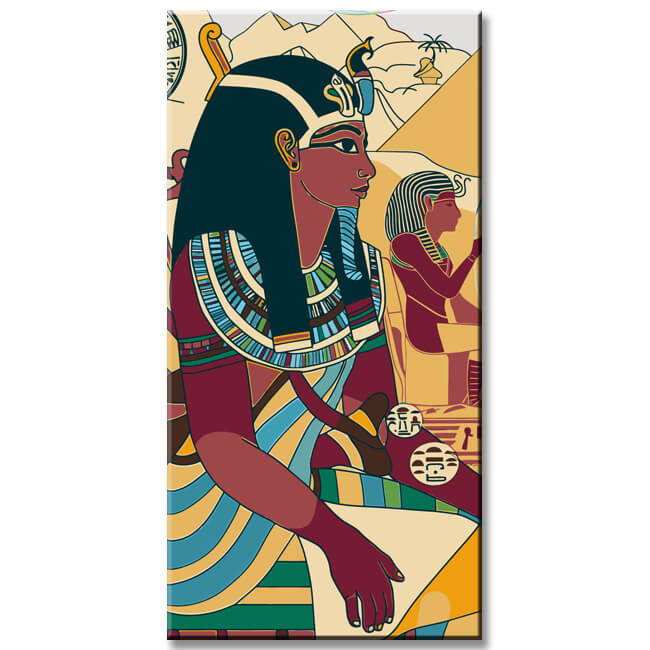 Malen nach Zahlen Kunst ßgypten Pharao