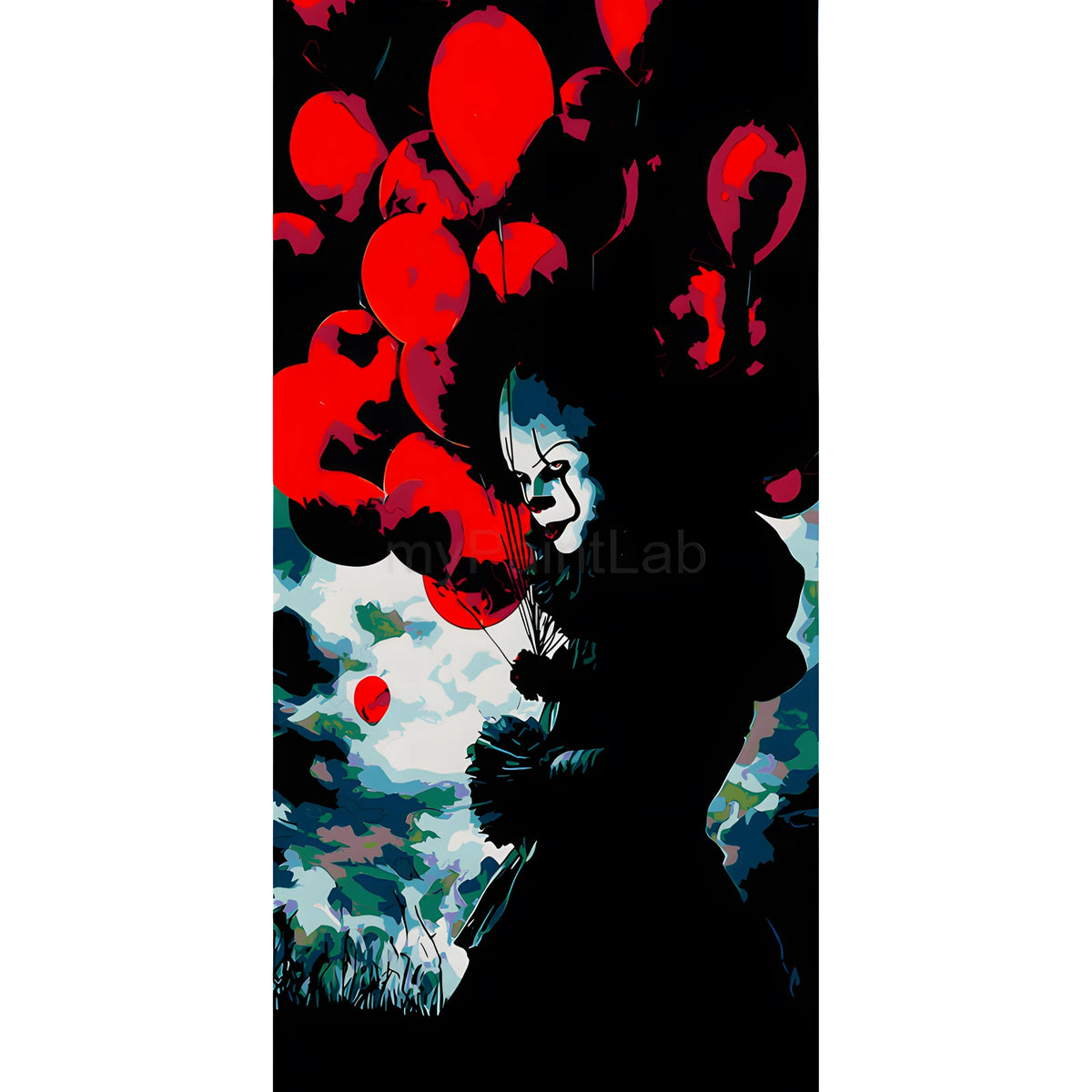 Malen nach Zahlen Clown Horror