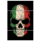 Malen nach Zahlen Totenkopf - Italien 3-teilig