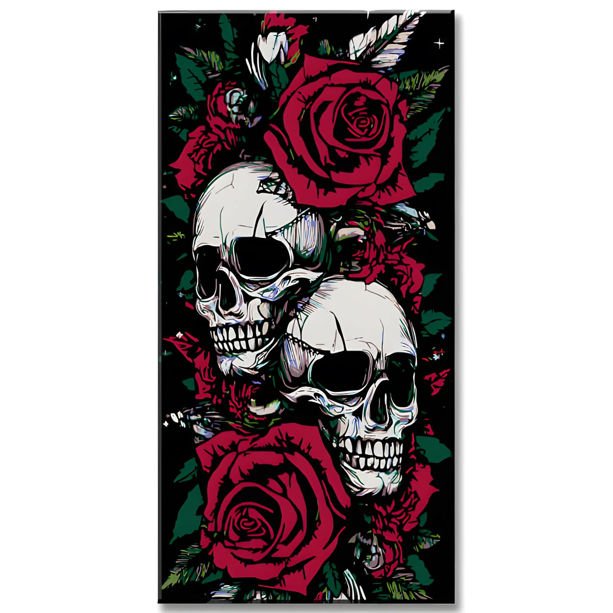 Malen nach Zahlen Totenkopf - Hexe