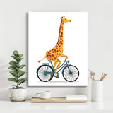 Grind after the day of the Giraffe on the Fahrrad